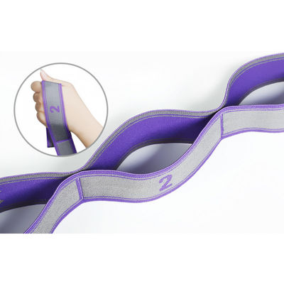 Customized Pull Strap Belt Polyester Latex Elastic Latin Dance Stretching Band Loop