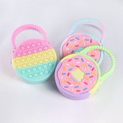 Children Decompression Toy Bags Silicone Girl Boy Unicorn Pop Press Schoolbag