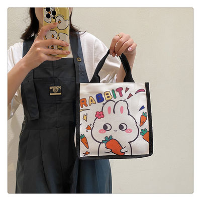 Winnie The Pooh Rubber Stamp Shopping Bag Kiki Titi Cartoon Shoulder Canvas Ladies