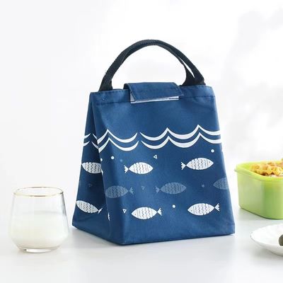 Customize Oxford Lunch Cooler Bag Folded Thermal Tote Waterproof Insulated For Food