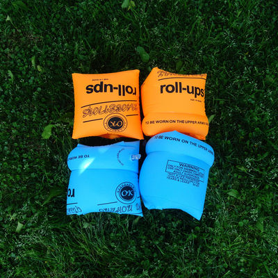 Kids Swimming Arm Ring Foldable PVC Inflatable Float Air Sleeves Circle