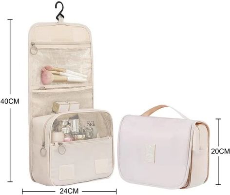 Large Oxford Women Travel Cosmetic Bag Organizer Dopp Kit Hanging
