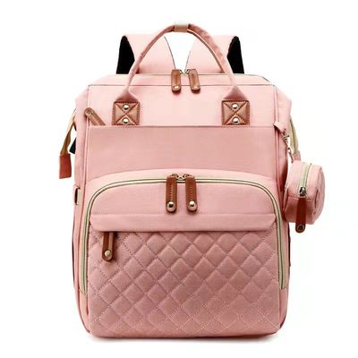 Multi Function Mommy Diaper Backpack With Changing Bed Infant Baby Diaper Bag