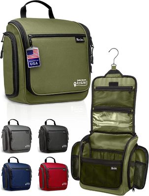 Large Hanging Travel Toiletry Bag for Men and Women Waterproof Bag with Hook for Toiletries Makeup Cosmetics