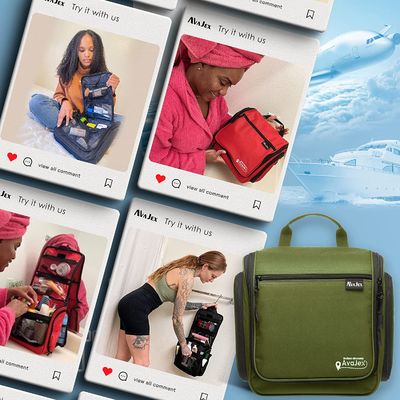 Large Hanging Travel Toiletry Bag for Men and Women Waterproof Bag with Hook for Toiletries Makeup Cosmetics