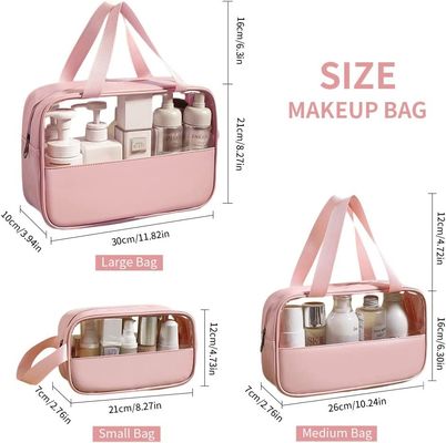 Shockproof protective &amp;Storgae  Clear Travel Toiletry Bag Makeup Bag Transparent Hanging Organizer for Women