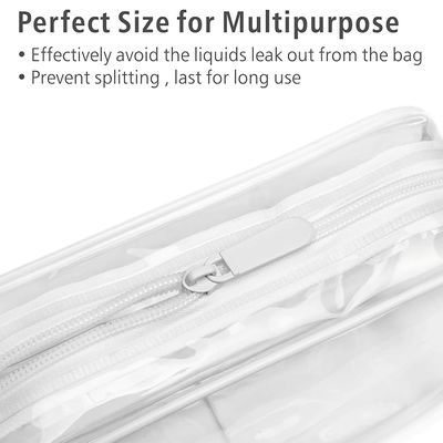 Approved Toiletry Bag Quart Size Bag, Travel Makeup Cosmetic Bag