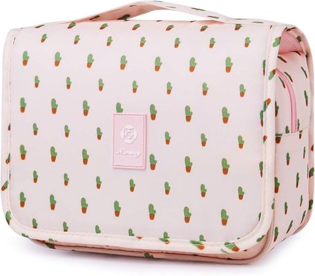 Cactus Waterproof Cosmetic Bag Portable Travel Bag Toiletries Makeup Bag for Women