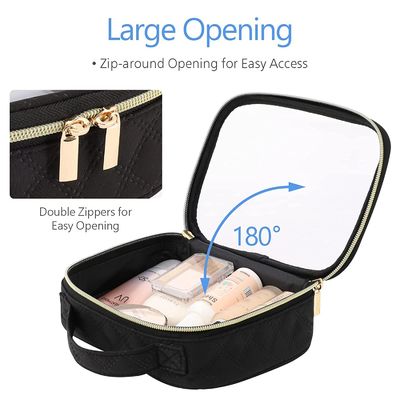 Toiletry Bag with Handle Large Opening Clear Toiletry Bags Fit Carry-on