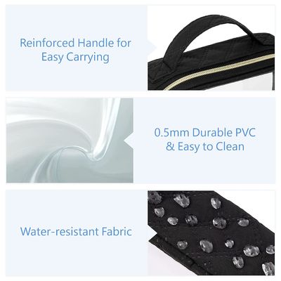 Toiletry Bag with Handle Large Opening Clear Toiletry Bags Fit Carry-on