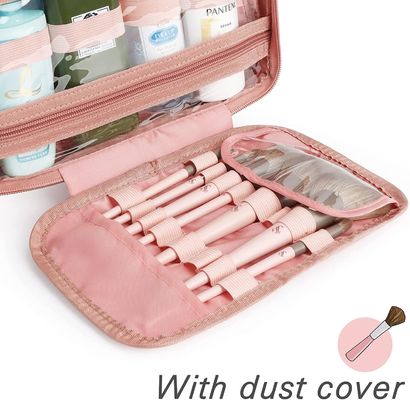 Portable Travel Black Makeup Cosmetic Case Bag Cosmetic Bag Makeup Toiletry Bag Travel Organizer