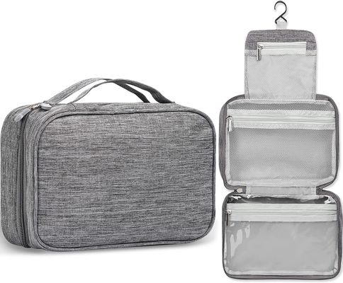Ladies portable cosmeticbags large capacity double-layer zipper travel cosmetic bag male toiletry bag with dividers