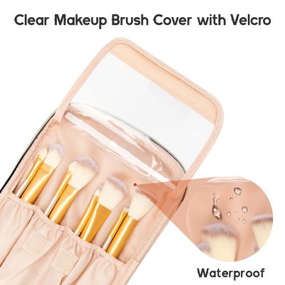 Ladies portable cosmeticbags waterproof  double-layer zipper travel cosmetic bag with handle