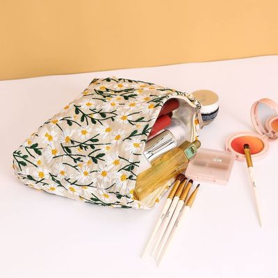 Large Capacity Canvas Makeup Bags Travel Toiletry Bag Accessories Organizer