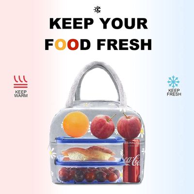 Cooler Cute Insulated Tote Lunch Bags Keep Food Fresh For Travel School Picnic