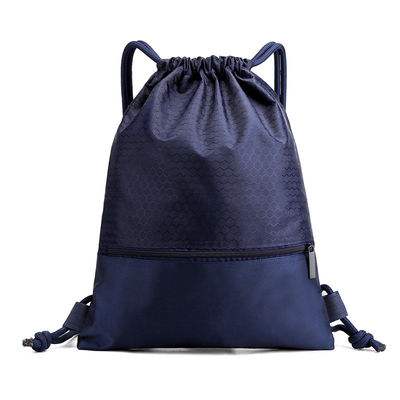 Custom Reusable Tropical Pull String Bag Drawstring Polyester School Bag For Outdoor