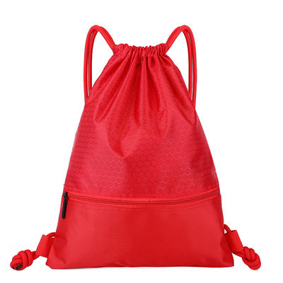 Custom Reusable Tropical Pull String Bag Drawstring Polyester School Bag For Outdoor