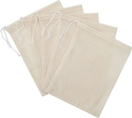 Lightweight 5x7 Inch Cotton Drawstring Bags For Party Wedding Home Supplies