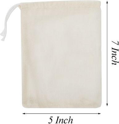 Lightweight 5x7 Inch Cotton Drawstring Bags For Party Wedding Home Supplies