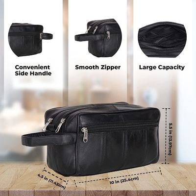 Lager capacity Durable Toiletry Bag Hanging Dopp Kit for Men Water Resistant Shaving Bag for Travel