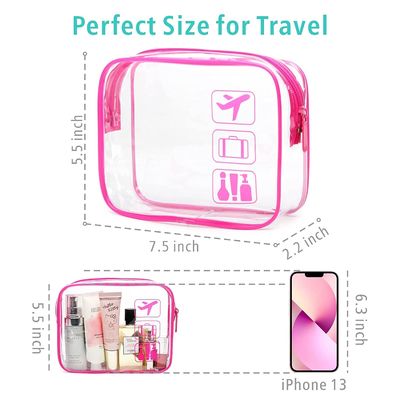 Waterproof and Shockroof Clear Cosmetic Makeup Bags for Women Men