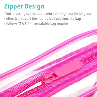 Waterproof and Shockroof Clear Cosmetic Makeup Bags for Women Men