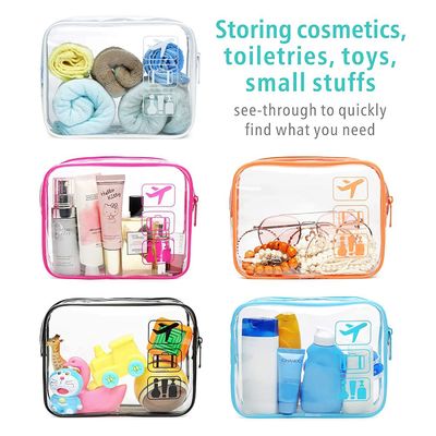Waterproof and Shockroof Clear Cosmetic Makeup Bags for Women Men