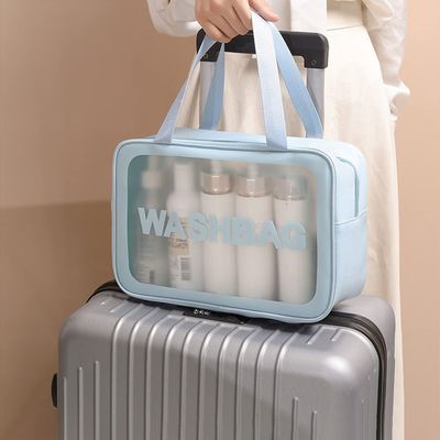 Clear Toiletry Bag 3 PCS Makeup Cosmetic Transparent Travel Wash Bag For Women