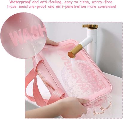 Multifunctional Travel Toiletry Makeup Bag Water Resistant With Handy Handle