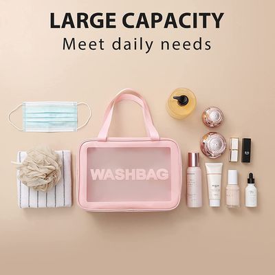 Multifunctional Travel Toiletry Makeup Bag Water Resistant With Handy Handle
