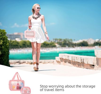 Multifunctional Travel Toiletry Makeup Bag Water Resistant With Handy Handle