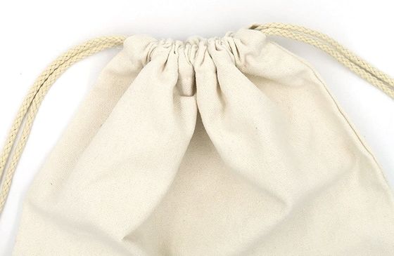 Lightweight durable Small Cotton Canvas Muslin Drawstring Bag Bags