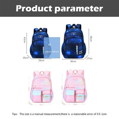Children Waterproof Side Opening School Backpack For Kids Primary School Student