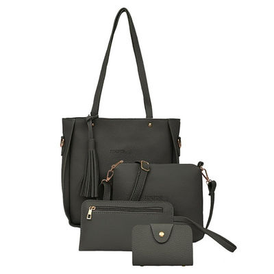 4Pcs/Set Women PU Crossbody Bag Set Leather Shoulder Bags Ladies Purse