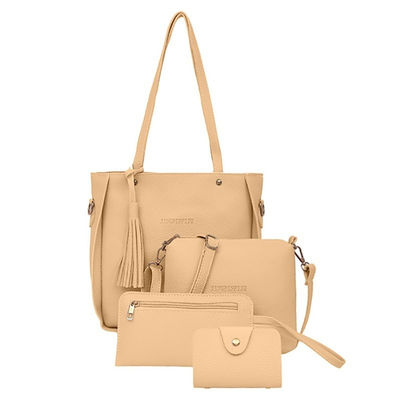 4Pcs/Set Women PU Crossbody Bag Set Leather Shoulder Bags Ladies Purse