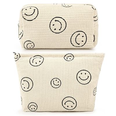 Shockproof Makeup Bag Large Quality  Cosmetic Bag  Capacity Canvas Travel Toiletry Bag Organizer Cute Makeup Bag