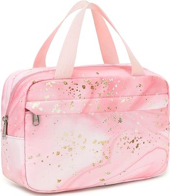 Makeup Bag for Women Girls Travel Cosmetic Tote Large Make Up Organizer Toiletry Bags Waterproof Zipper Pouch Purse