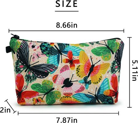 Fashion lightweight water-resistant cosmetic bag toiletry bags with zipper