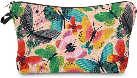 Fashion lightweight water-resistant cosmetic bag toiletry bags with zipper