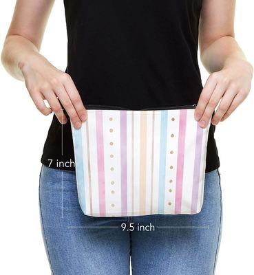 Durable and waterproof  pink toiletry bag  Rainbow Bags for Girls Women