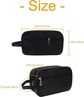 Lightweight  Water Resistant Mens Shaving Bag for Travelling, Travel Dopp Kit for Toiletries Accessories