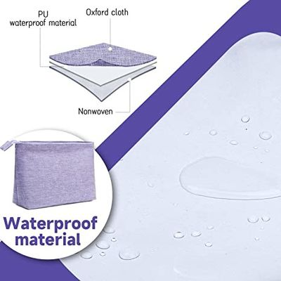 Large Conveient Wearoof  Travel Toiletry Bag Portable Makeup Organizer, Water-resistant Travel Shaving Bag