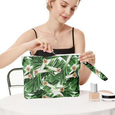 Polyester Travel Cosmetic Toiletry Bag Waterproof with Zipper