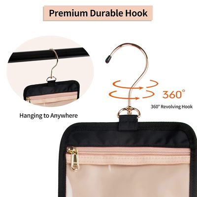 Large Capacity Cosmetic Bag Organizer Waterproof Hanging Toiletry Bag With Hook