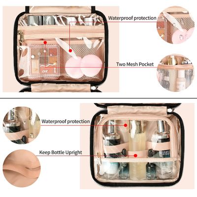 Large Capacity Cosmetic Bag Organizer Waterproof Hanging Toiletry Bag With Hook