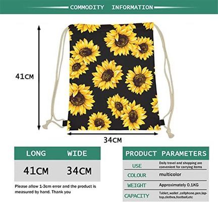 Durable and Waterproof Lager Capacity Drawstring Bag Backpack