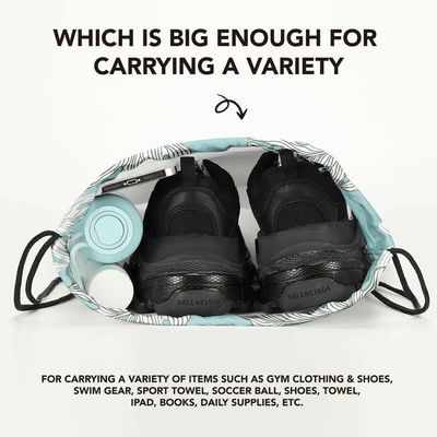 Lightweight and waterproof Backpack Drawstring Bag String Bag Sackpack Gym Sports Travel Backpack