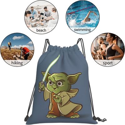 Lightweight waterproof durable soft drawstring backpack bags for men women