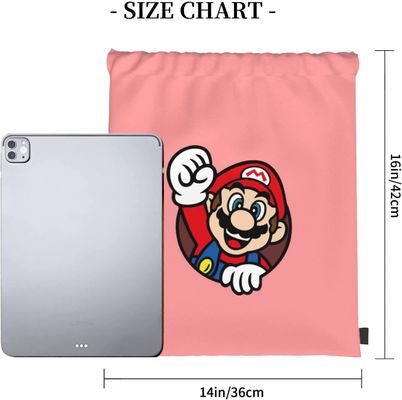 Gym Yoga Sports Pink Drawstring Bag Backpack Anime Cartoon Lightweight For Men Women