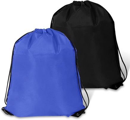 Soft Shockproof Drawstring Bag Backpack Black Gym Bulk Cinch Tote Sackpack